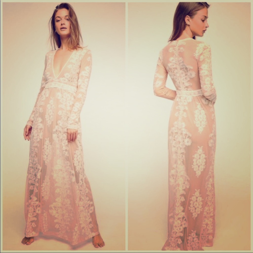 For Love and Lemons Temecula Maxi Dress Size S